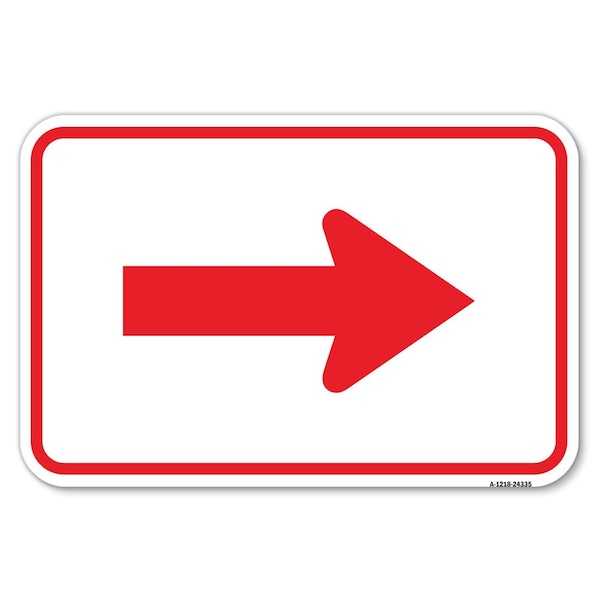 Signmission Safety Sign, 12 in Height, Aluminum, 18 in Length, 24335 A-1218-24335 - main
